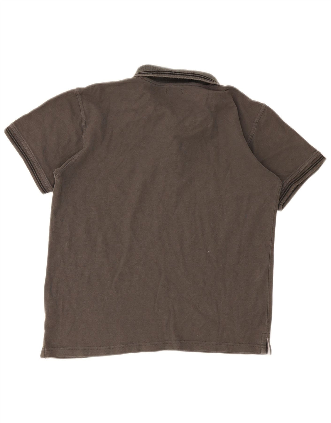 Avirex Herren-Poloshirt, groß, grau gestreift, Baumwolle