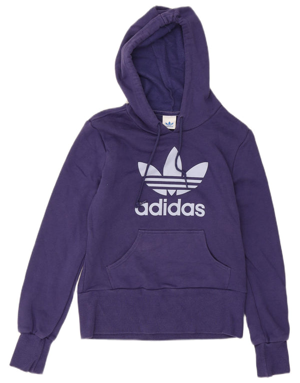 Adidas Mädchen Graphic Hoodie Pullover 13–14 Jahre Lila Baumwolle