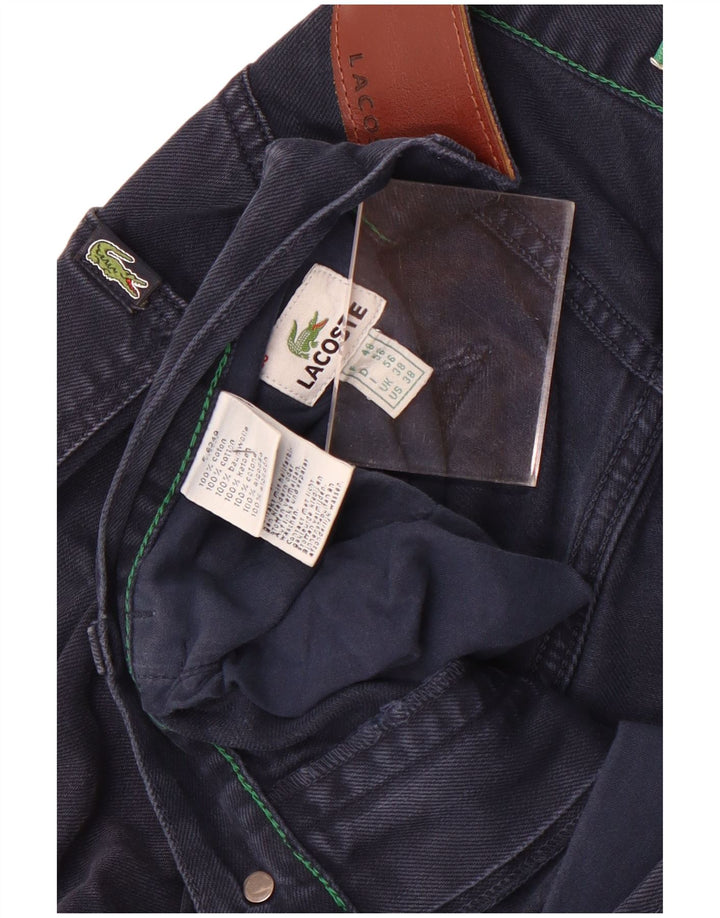 Lacoste Herren Slim Jeans W38 L33 Marineblaue Baumwolle