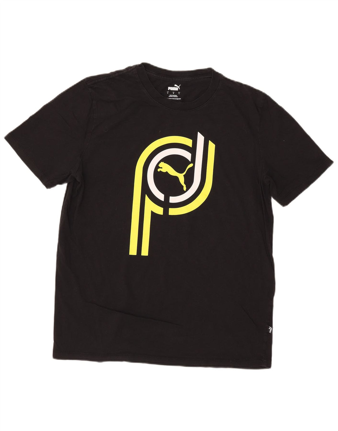 Puma Herren T-Shirt mit Grafik, Größe L, Schwarz