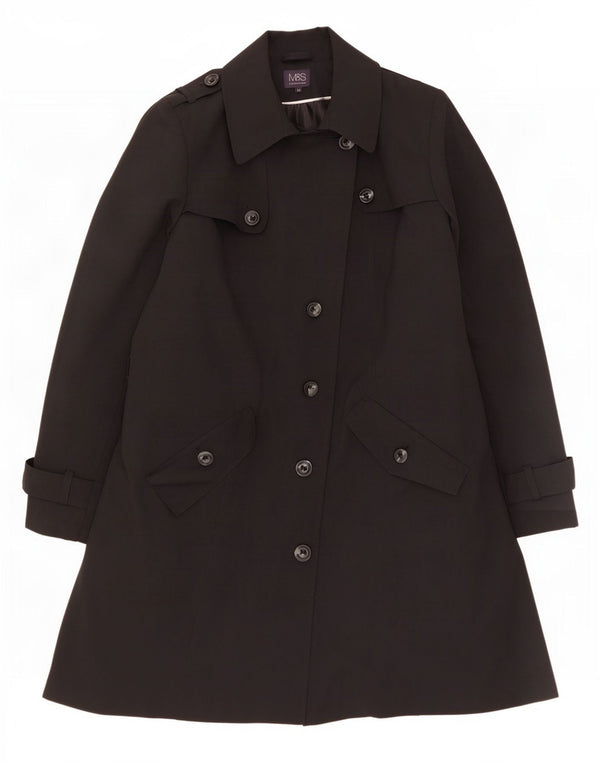 Marks & Spencer Damen Trenchcoat UK 20 2XL Schwarz Polyester