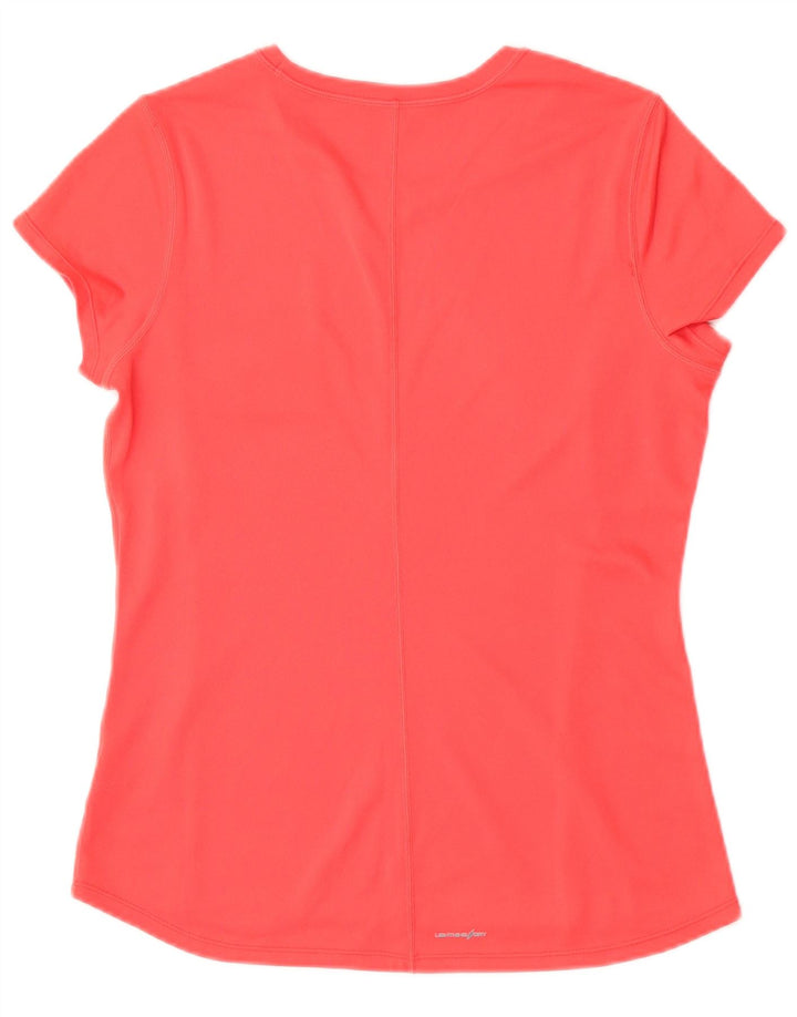 New Balance Damen T-Shirt Top UK 14 Large Rot Polyester