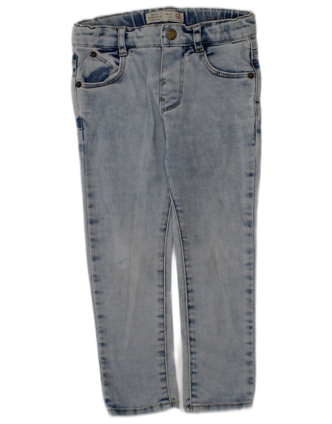 Zara Slim Jeans für Jungen, 2–3 Jahre, W20, L13, blaue Baumwolle