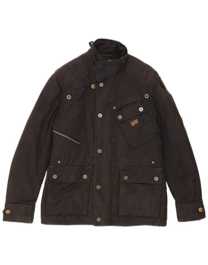 G-Star Herren Windjacke UK 36 Small Grau Baumwolle