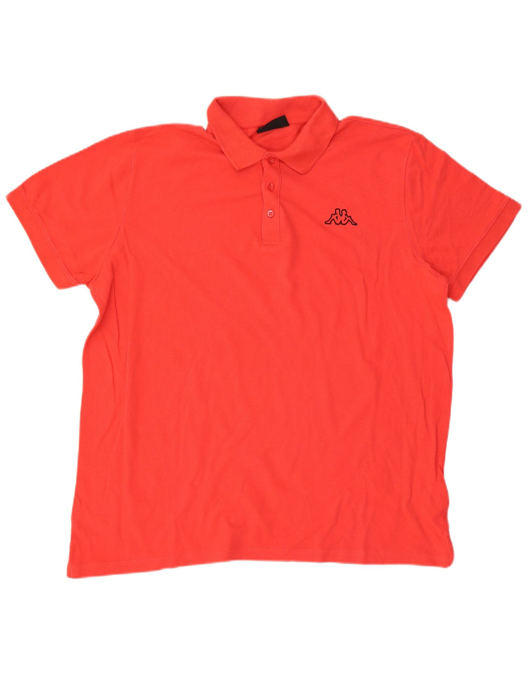 Kappa Herren Poloshirt 2XL rote Baumwolle