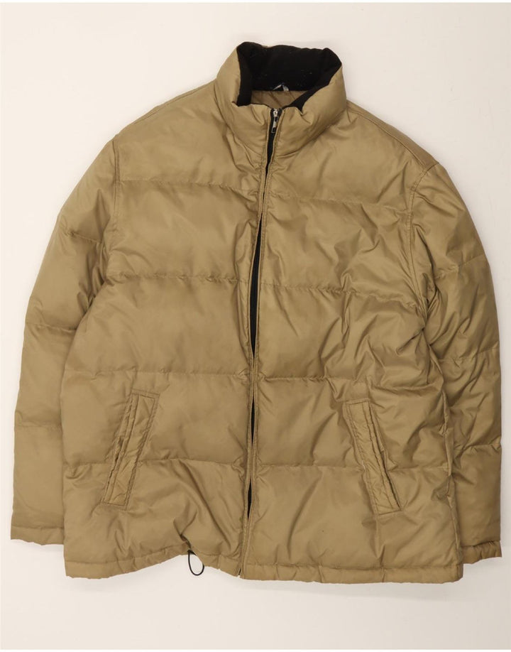 NANGAPARBAT Wattierte Herrenjacke IT 58 4XL Beige Polyester
