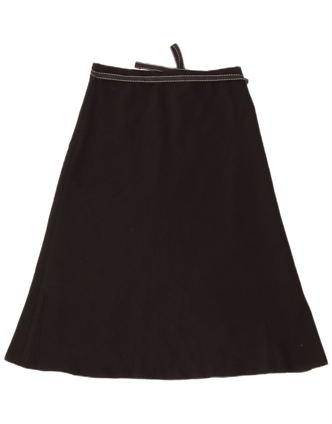 Marks & Spencer Damen A-Linienrock UK 10 Small W30 Schwarz Polyester