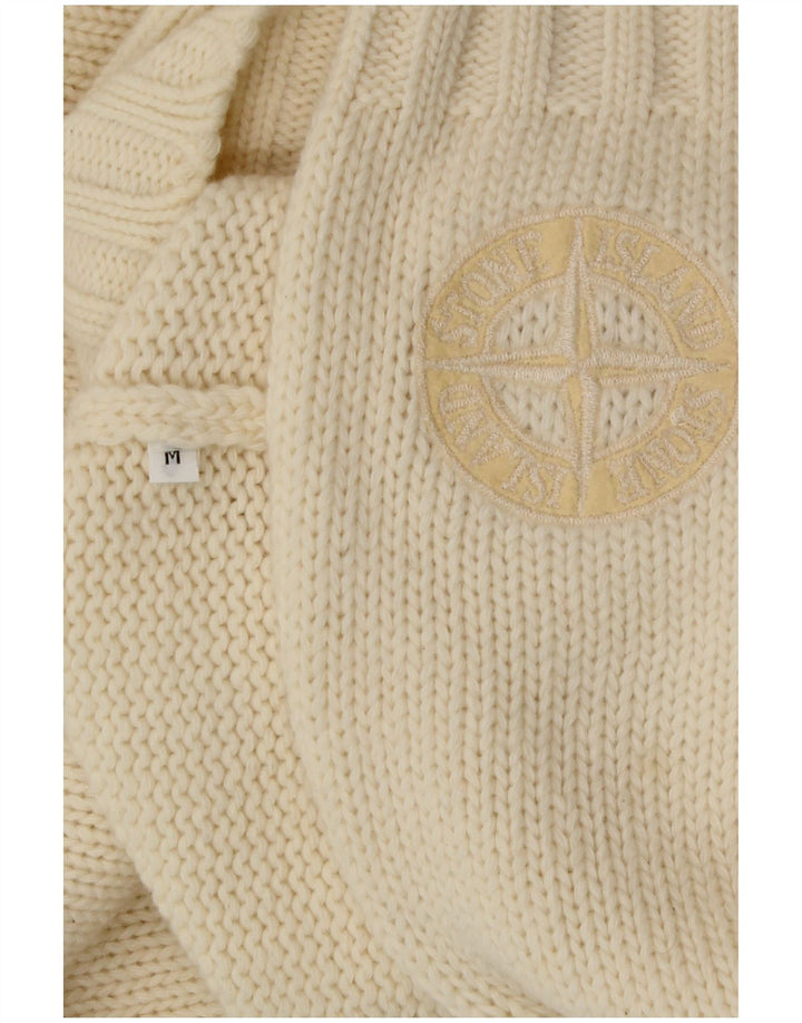 Stone Island Herren-Pullover mit V-Ausschnitt in Mittelbeige