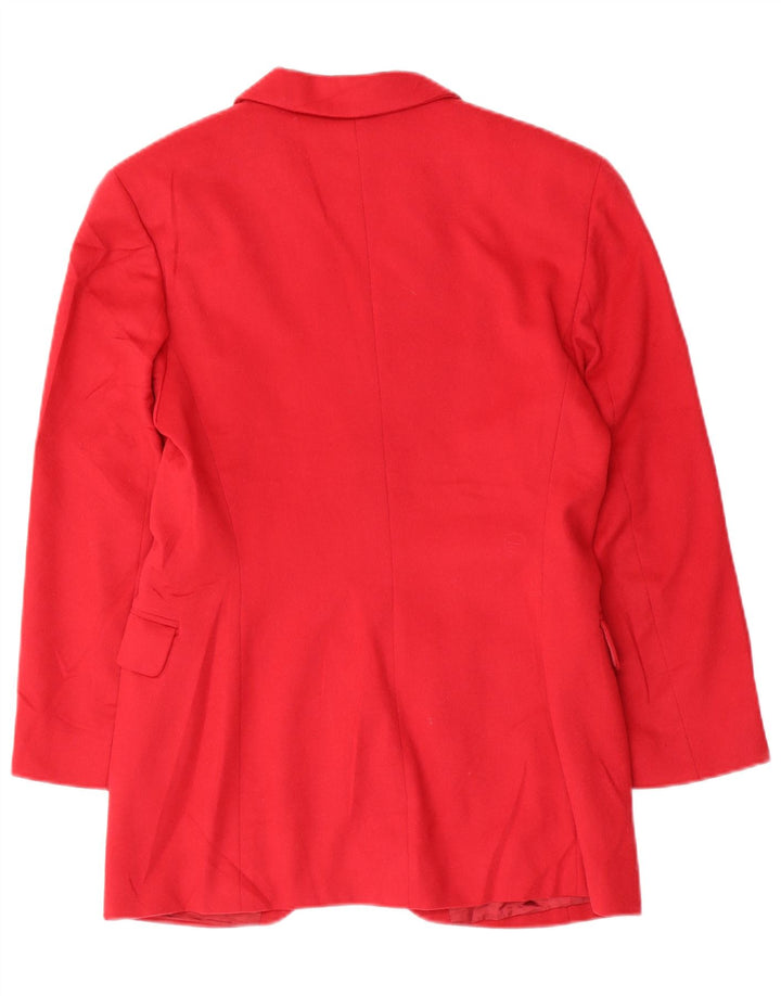 Penny Black Damen-Blazerjacke mit 3 Knöpfen, UK 12, mittelrote Wolle