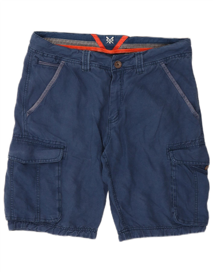 J. Crew Herren Cargoshorts Medium W32 Marineblau Baumwolle