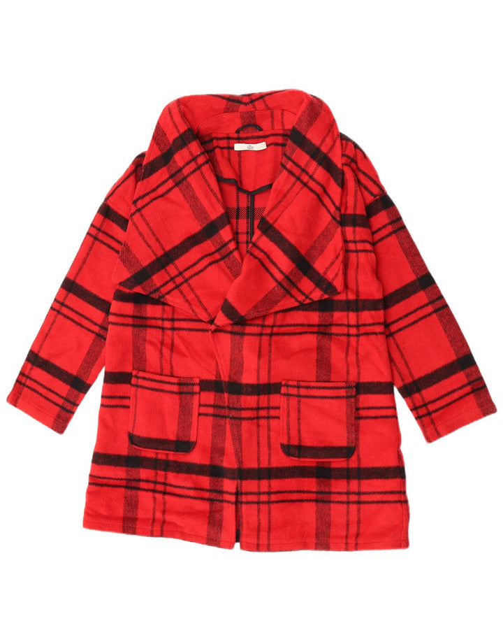 Marks & Spencer Mädchenmantel, 11–12 Jahre, rot kariertes Polyester