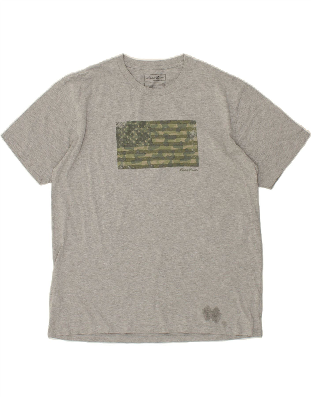 EDDIE BAUER Mens Graphic T-Shirt Top Large Grey Cotton Vintage Eddie Bauer and Second-Hand Eddie Bauer from Messina Hembry 