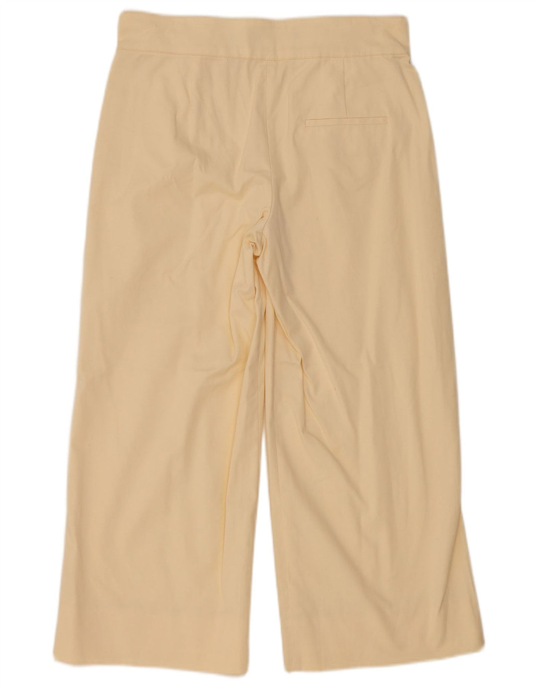 Zara Damen Studio-Hose mit weitem Bein, mittelgroß, W28, L24, gebrochenes Weiß