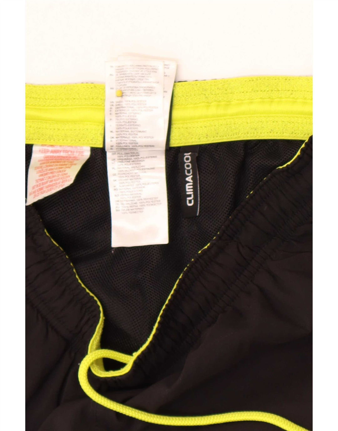 Adidas Jungen Climacool Sportshorts 15–16 Jahre, schwarzes Polyester