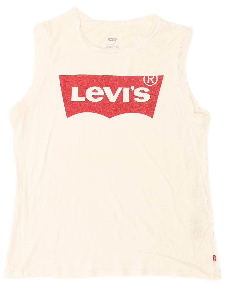 Levi's Herren-T-Shirt mit Grafik, mittelweiße Baumwolle