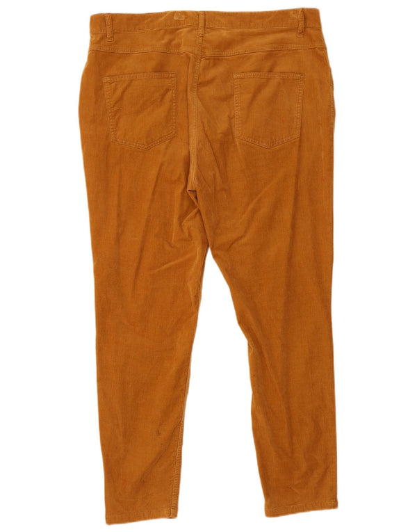 Marks & Spencer Damen Slim Cordhose UK 18 XL W38 L28 Braune Baumwolle