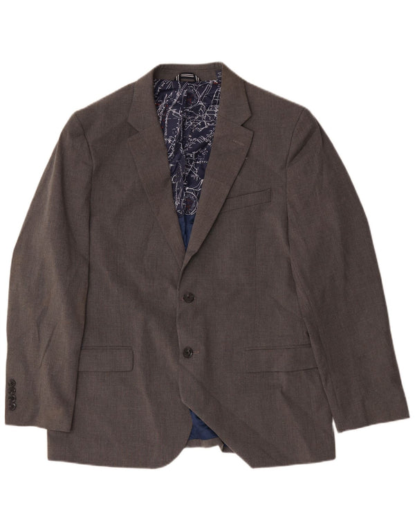 Nautica Herren-Blazer mit 2 Knöpfen, UK 44, 2XL, graues Polyester