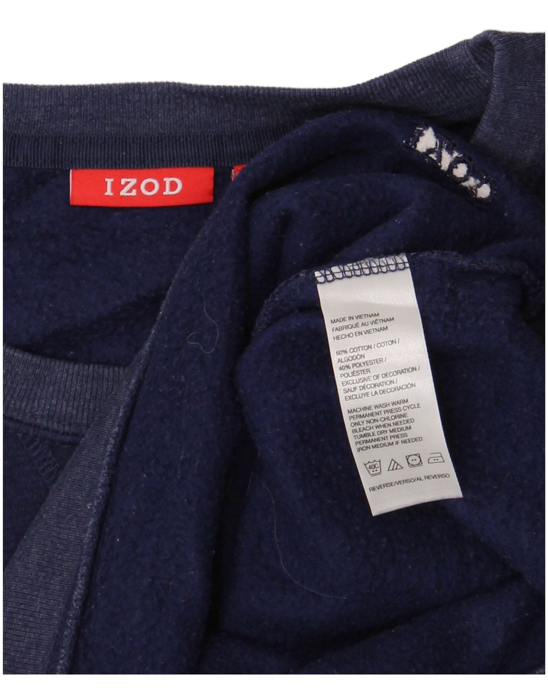 Izod Herren-Sweatshirt, mittelgroß, marineblau, Baumwolle