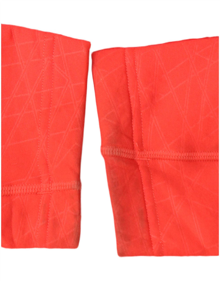 UNDER ARMOUR Herren-Trainingsanzug-Top-Jacke, großes rotes geometrisches Polyester