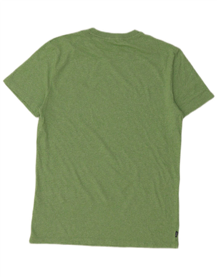 Superdry Herren T-Shirt-Oberteil aus mittelgrüner Baumwolle