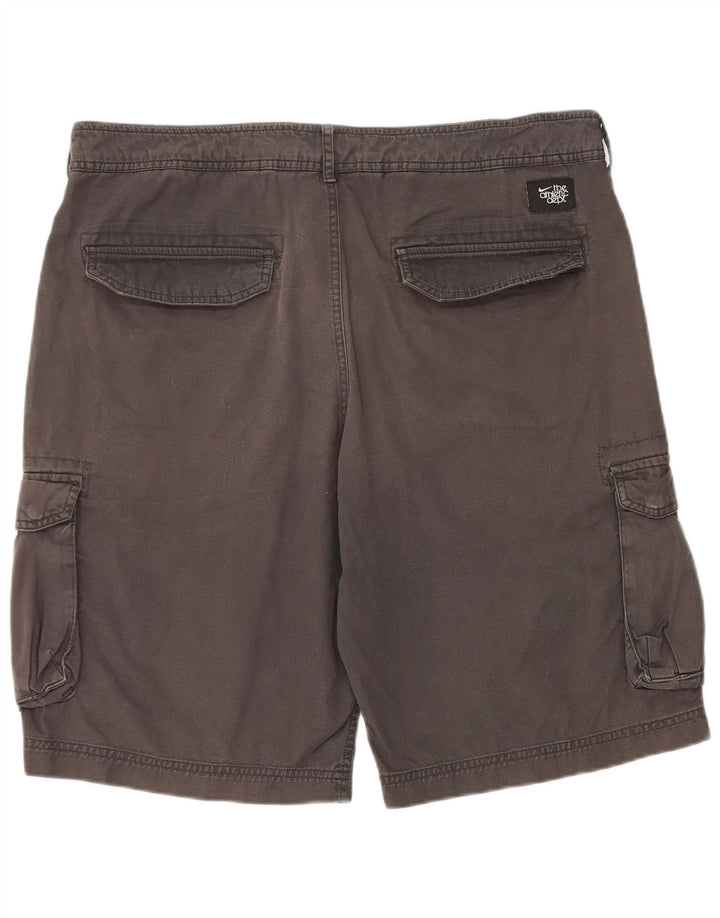 Nike Herren Cargo Shorts W34 Große graue Baumwolle