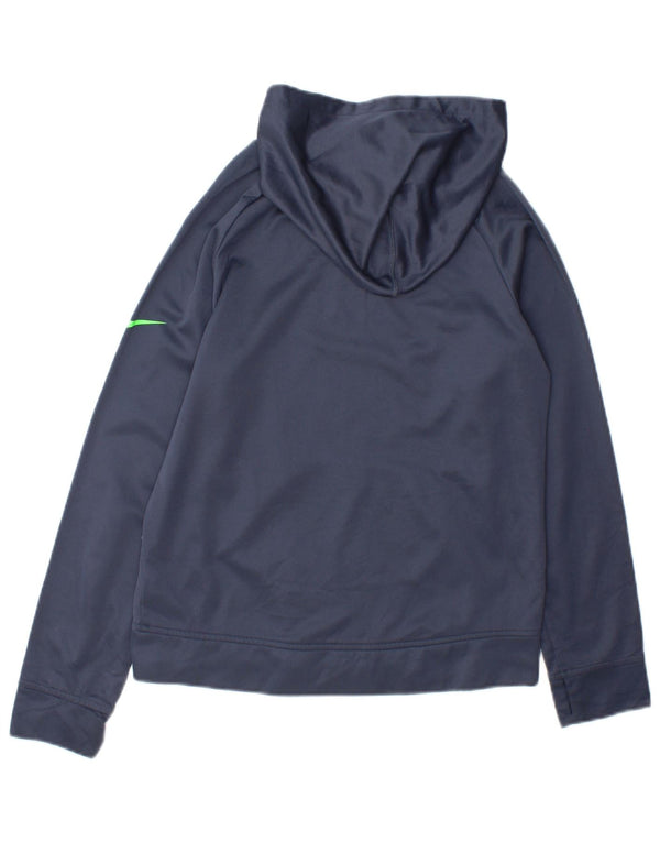 Nike Jungen Therma-Fit Graphic Kapuzenpullover, 12–13 Jahre, Größe L, Marineblau