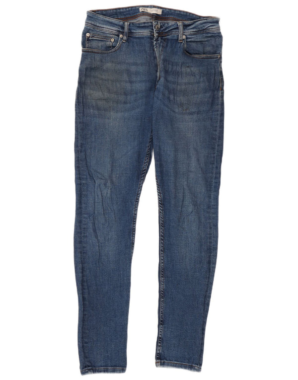 Zara Herren Skinny Jeans EU 42 Large W32 L30 Blau