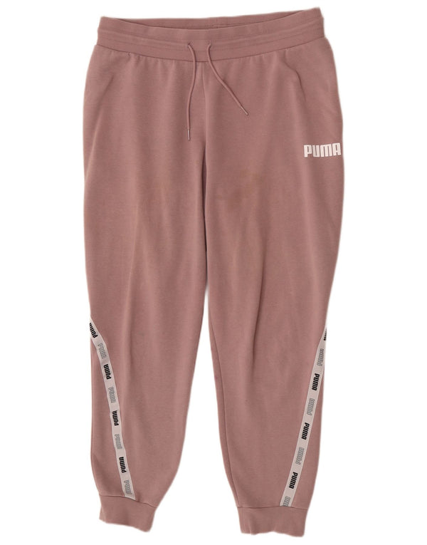 Puma Womens Graphic Trainingshose Jogger UK 16 Large Pink Colourblock