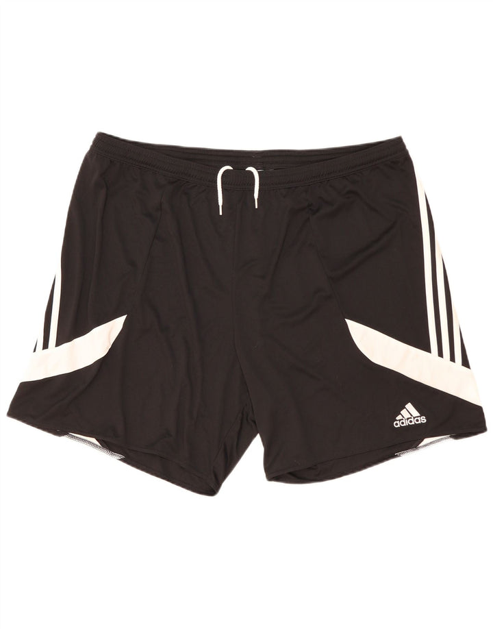 Adidas Herren Climalite Sport Shorts 2XL Schwarz Colourblock Polyester