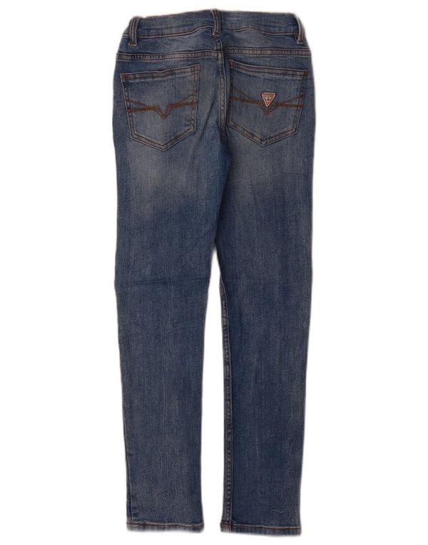 Guess Distressed Skinny Jeans für Mädchen, 7–8 Jahre, W22 L25, Blau