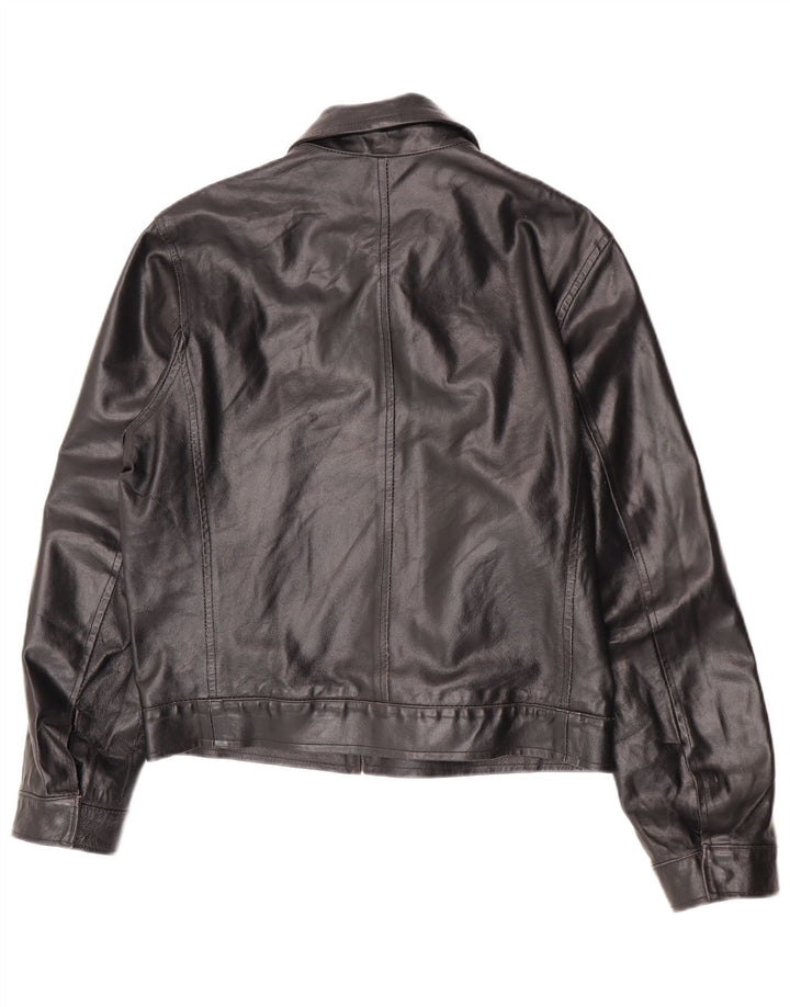 Vintage Herren Lederjacke EU 48 mittelschwarzes Leder