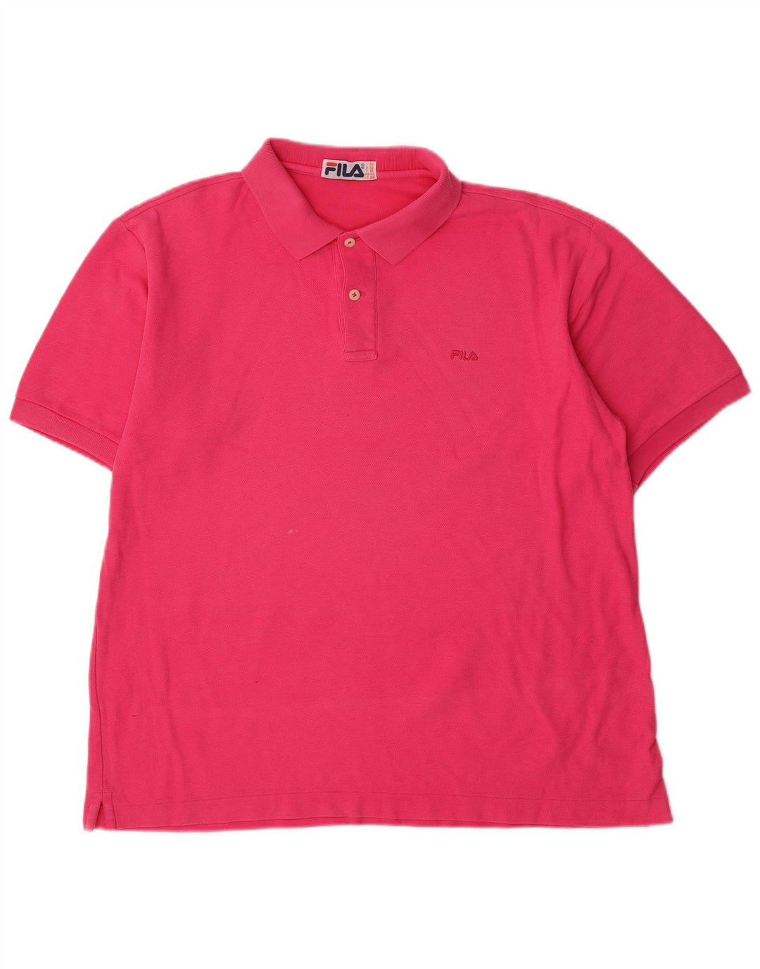 Fila Herren Poloshirt IT 52 Large Rosa Baumwolle