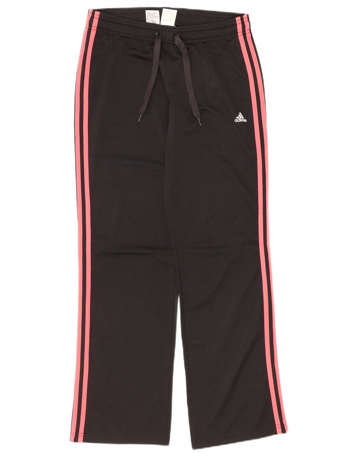 ADIDAS Damen Trainingshose UK 8/10 Small Schwarz Polyester