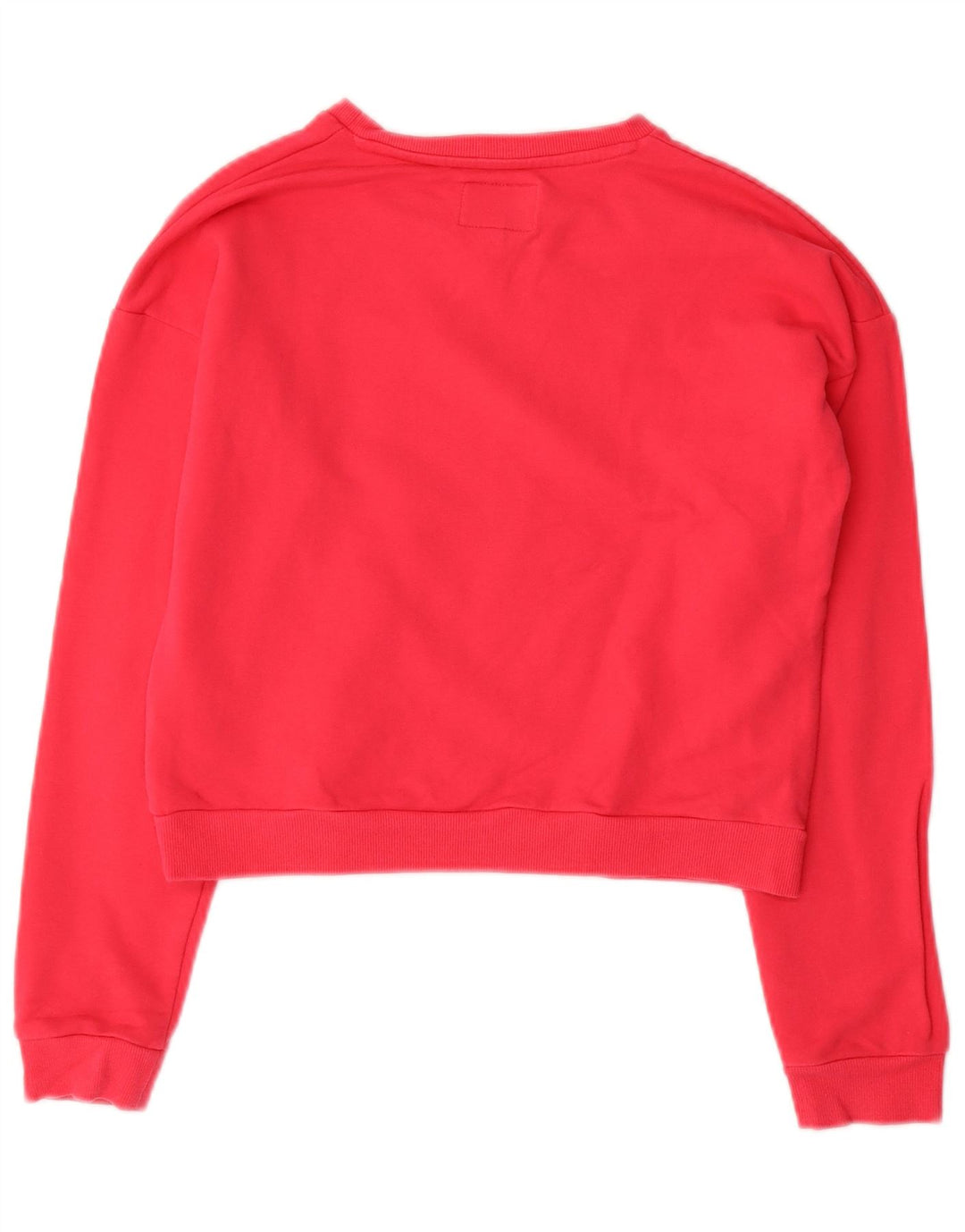 GUESS Crop Graphic Sweatshirt-Pullover für Mädchen, 13–14 Jahre, rosa Baumwolle