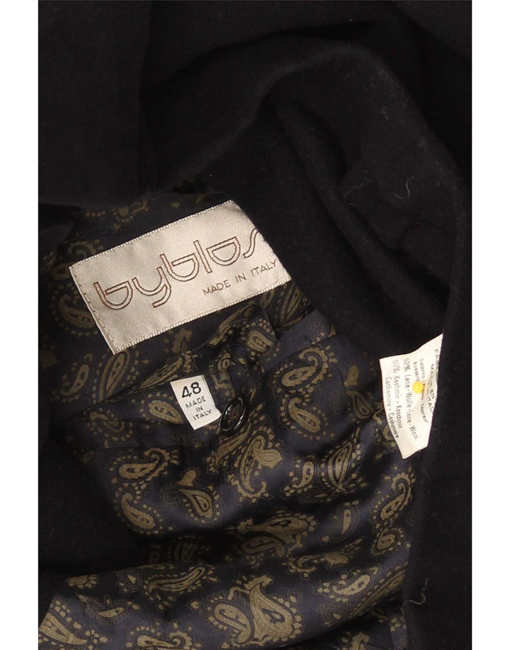 Byblos Herren-Blazerjacke mit 3 Knöpfen, IT 48, mittelmarineblaue Wolle