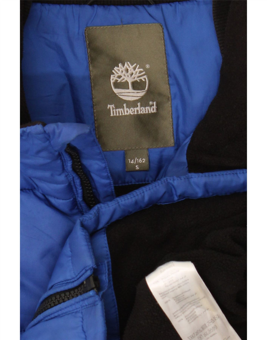 Timberland Wattierte Weste für Jungen, 13–14 Jahre, klein, blau, Polyester