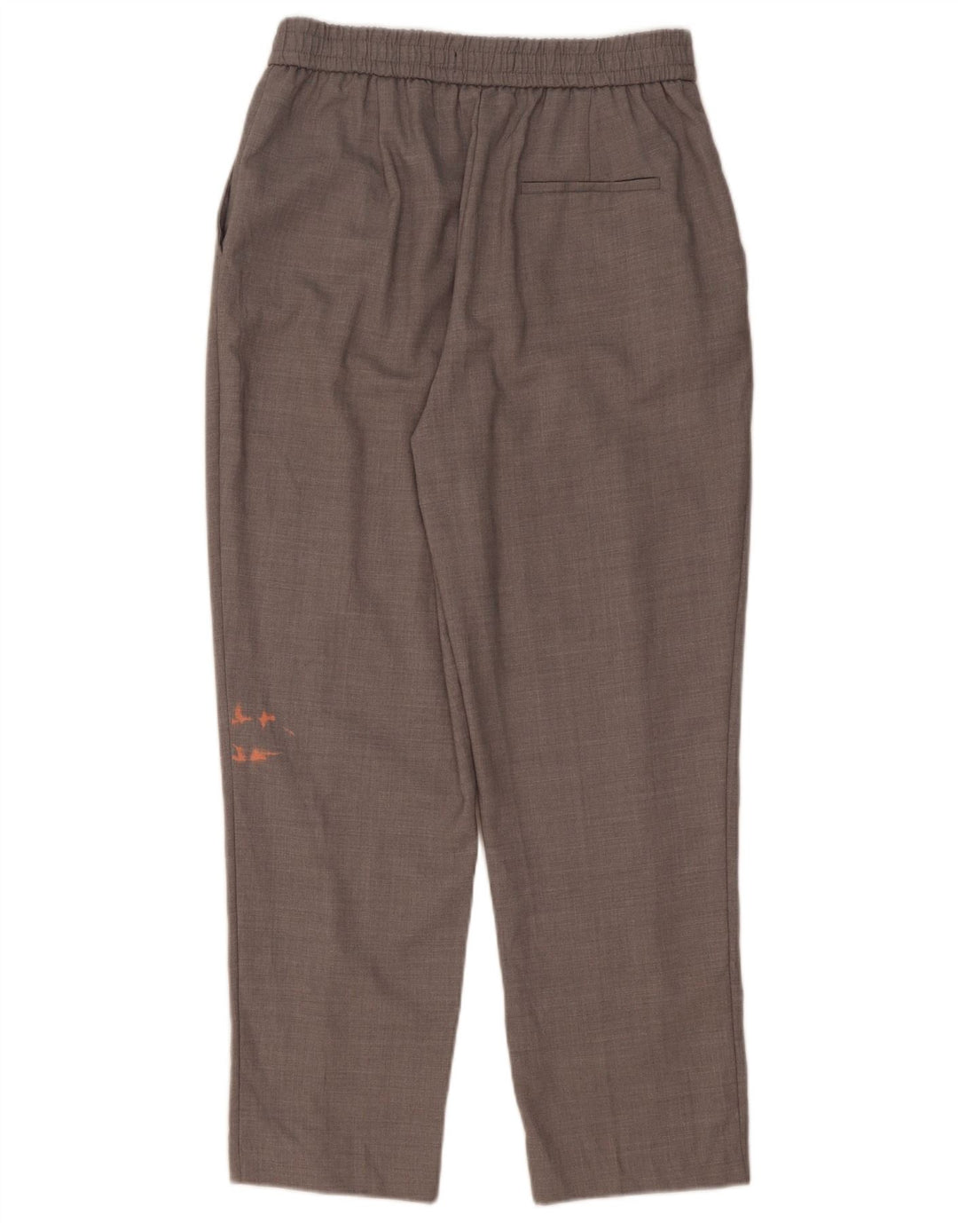 Zara Damen Tapered Chino Hose Medium W28 L26 Grau Polyester