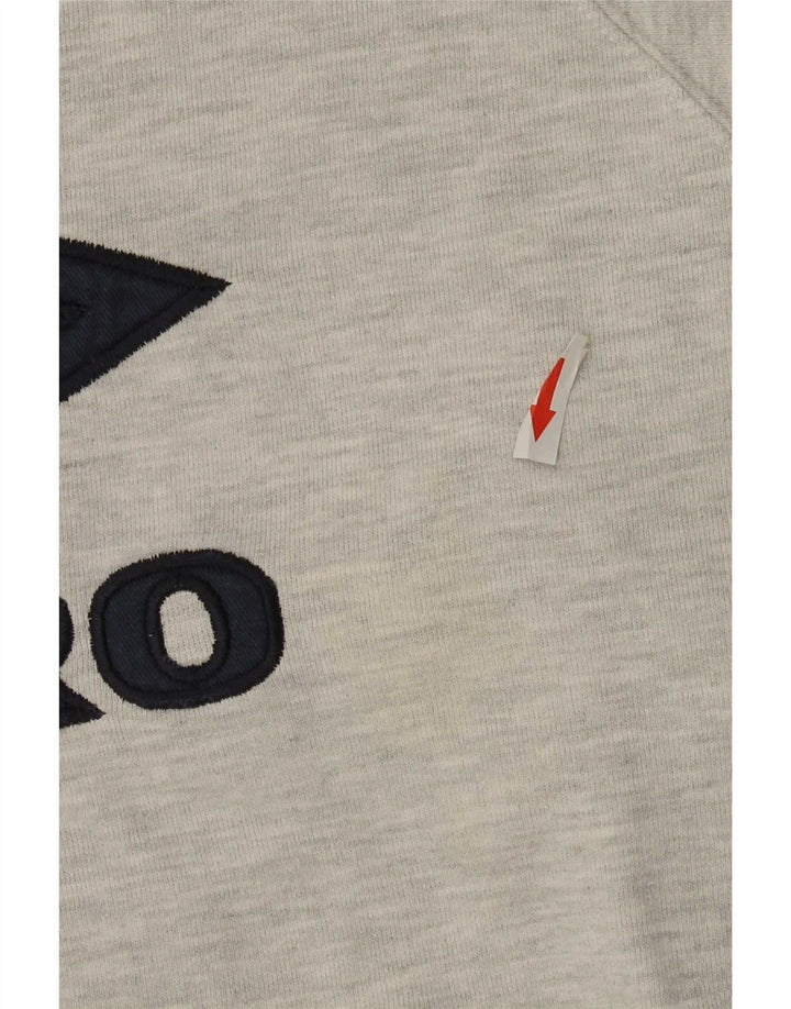 UMBRO Herren-Sweatshirt mit Grafik, groß, grau gesprenkelte Baumwolle