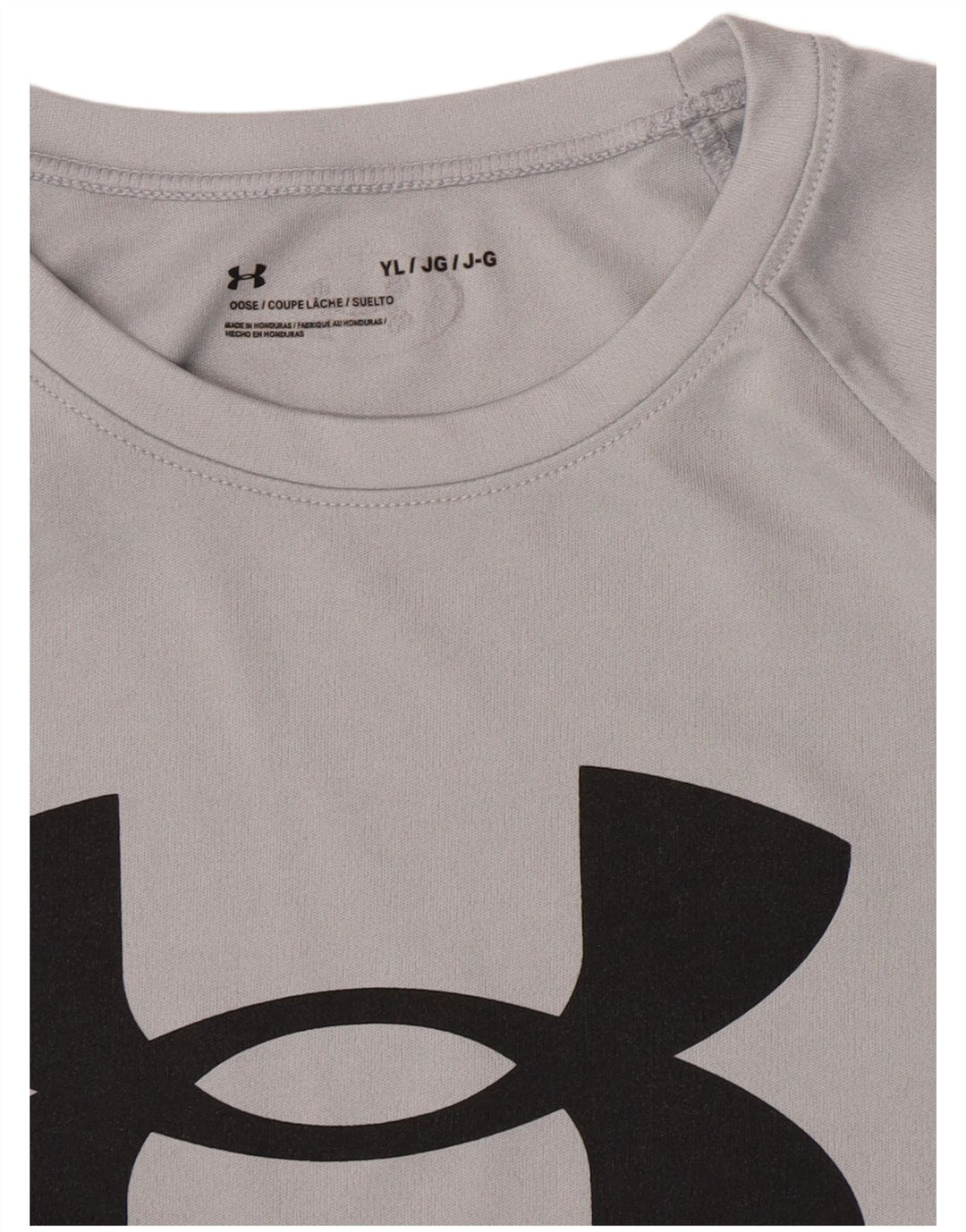 Under Armour Jungen-T-Shirt mit Grafik, 11–12 Jahre, Größe L, Grau
