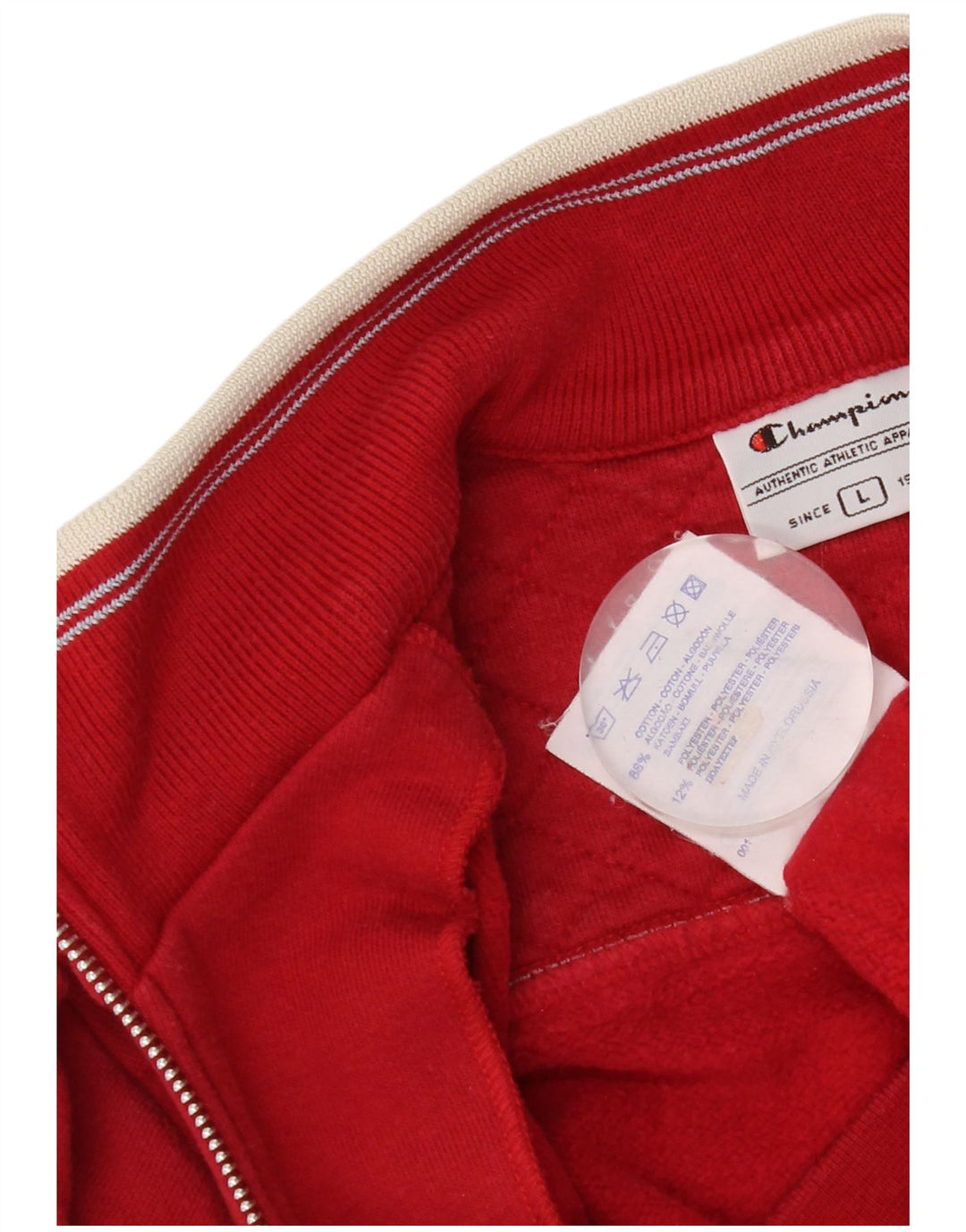 Champion Damen-Trainingsanzugoberteil mit Grafik, UK 14, Größe L, Rot, Baumwolle