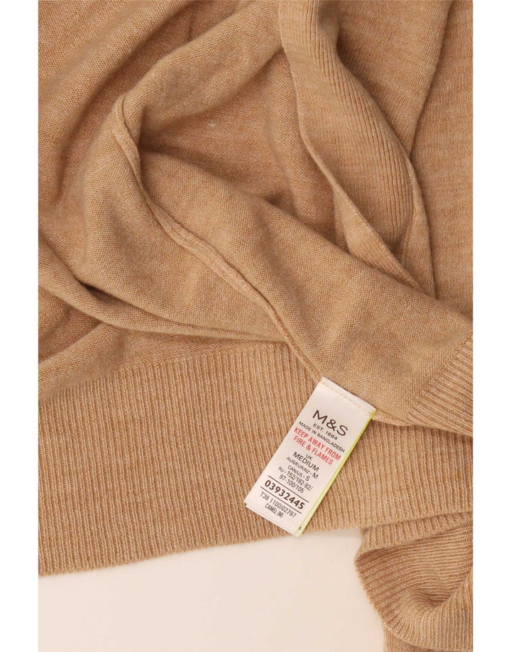 Marks & Spencer Offener Damen-Cardigan-Pullover UK 14 Medium Beige Acryl