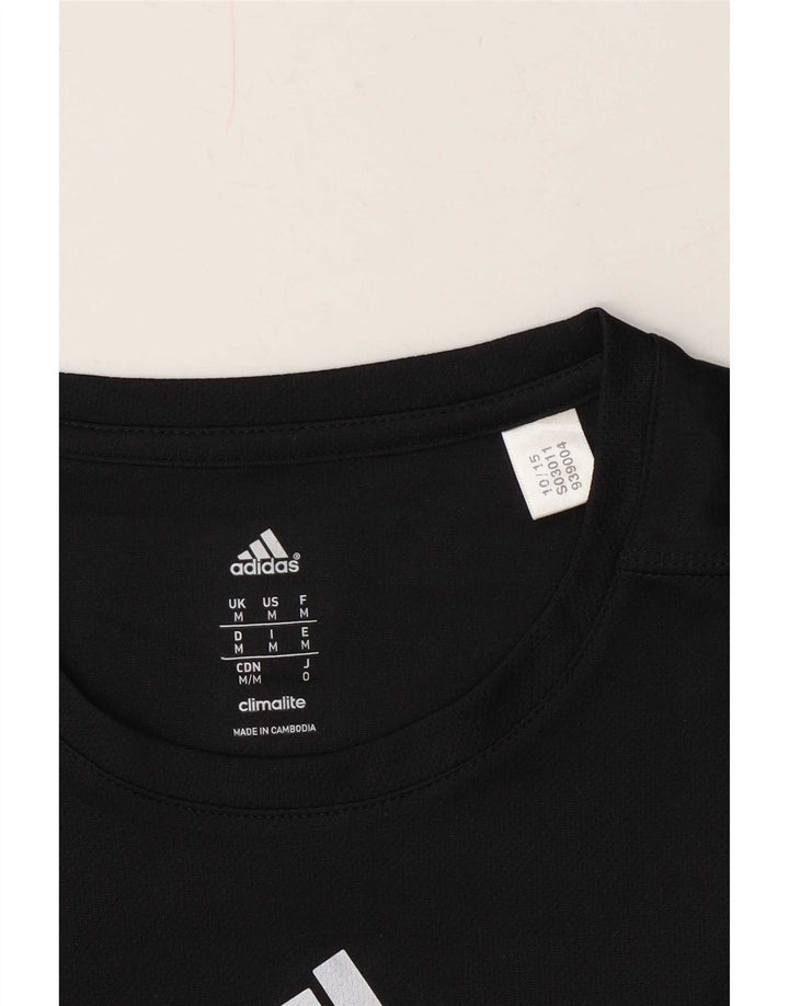 Adidas Herren Climalite T-Shirt Top Medium Schwarz