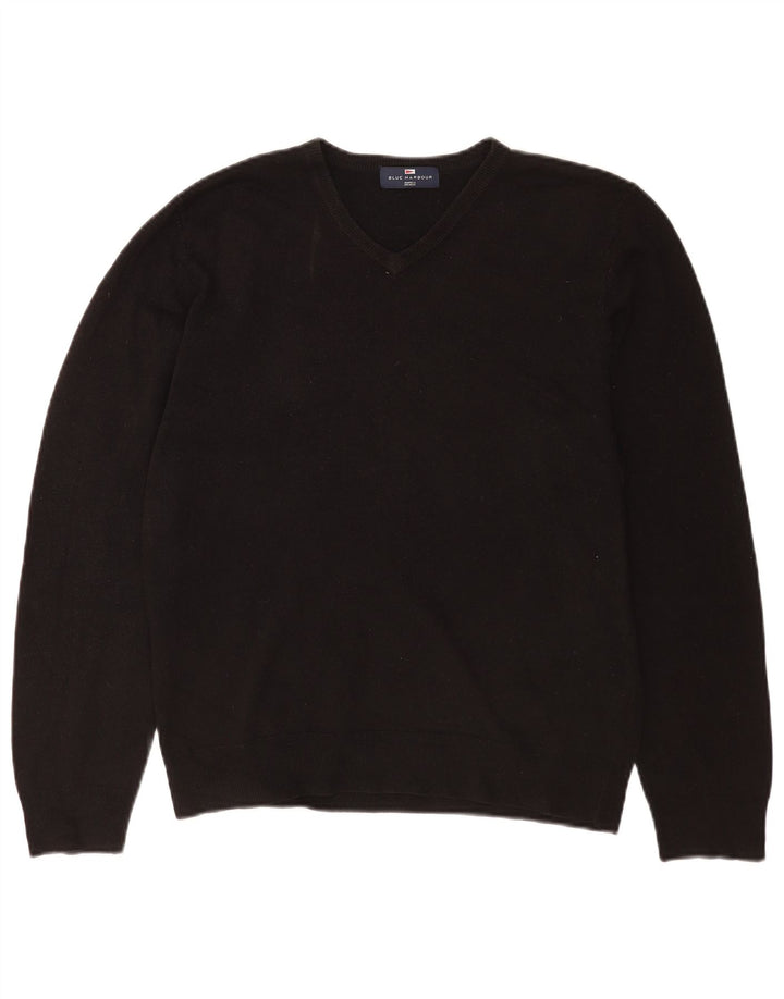 Marks & Spencer Herren-Pullover mit V-Ausschnitt, Gr. 38/40, mittelschwarz