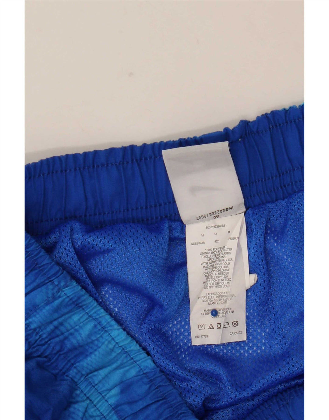Nike Herren-Badeshorts aus mittelblauem Batik-Polyester