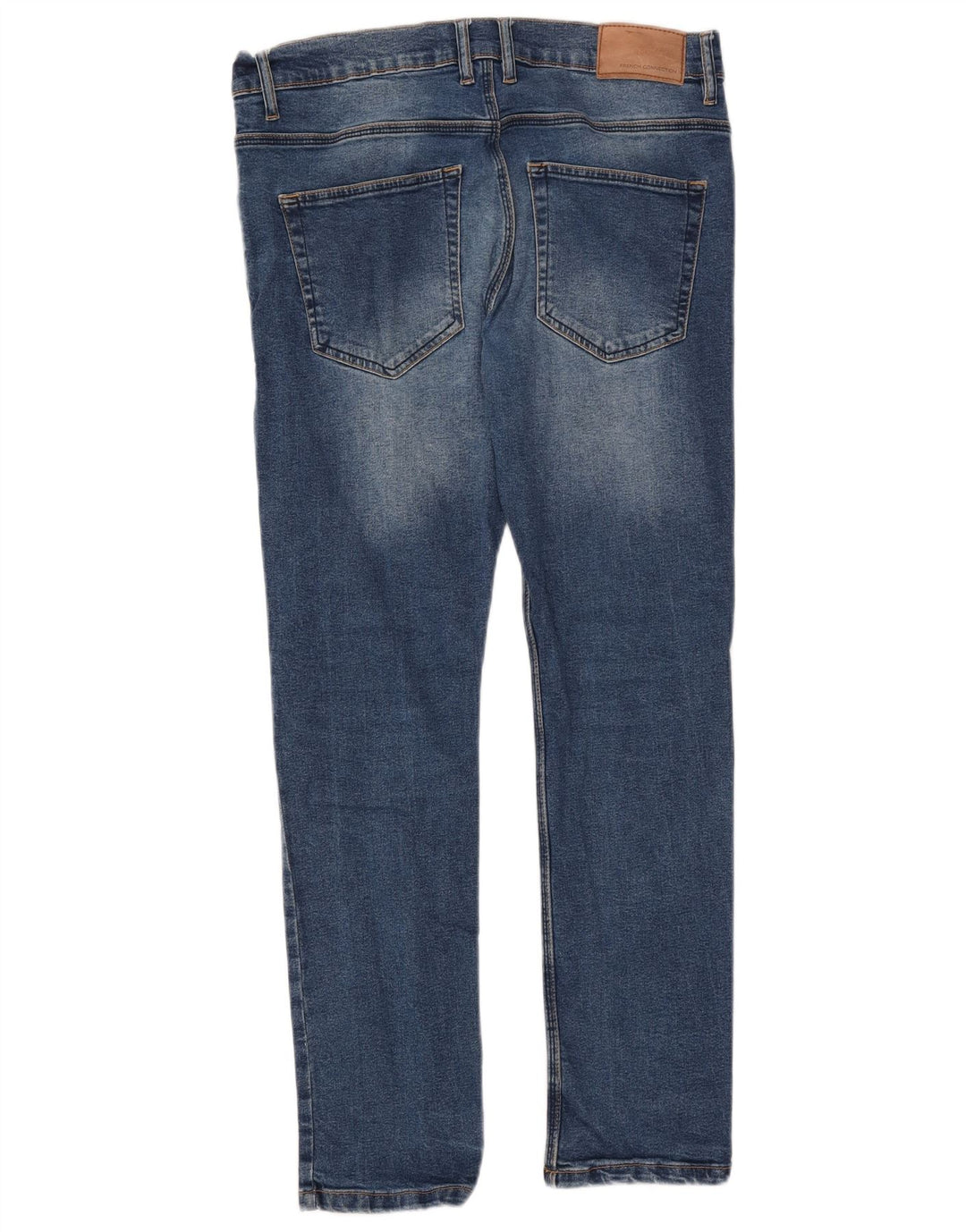 FRENCH CONNECTION Herren Slim Jeans W34 L30 Blaue Baumwolle
