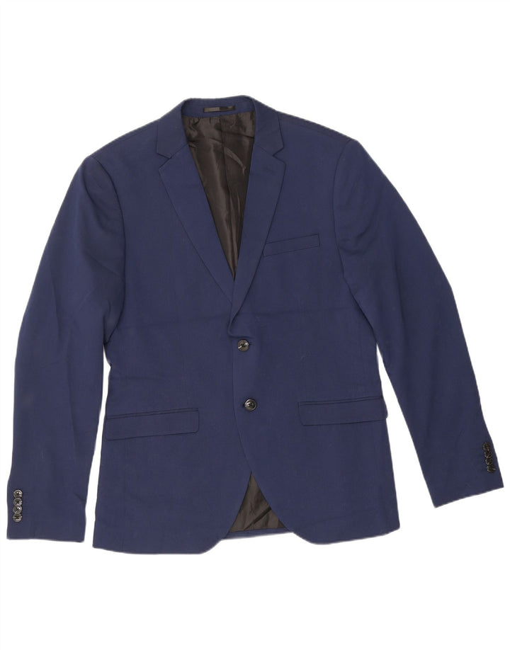 Jack & Jones Herren-Blazer, 2 Knöpfe, superschlank, IT 50, Größe L, Marineblau