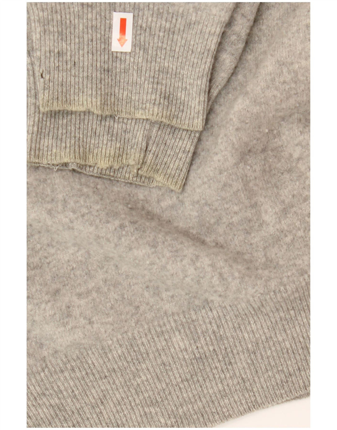 Gant Damen-Pullover mit V-Ausschnitt, UK 18, XL, graue Wolle