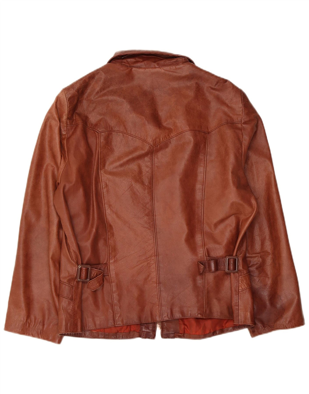 Wilsons Damen Lederjacke IT 44 Mittelbraunes Leder