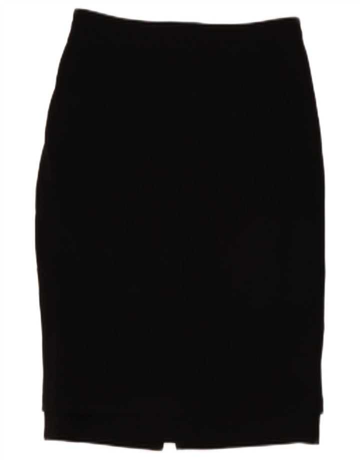 Vintage Damen Bleistiftrock IT 44 Medium W30 Schwarz