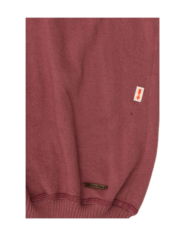 PATRIZIA PEPE Damen Longline-Pulloverkleid UK 12 Medium Maroon